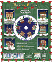 Dickens Village Tree Skirt Printed Panel Bundle - Savings