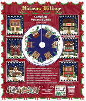 Dickens Village Tree Skirt Applique Bundle - Savings
