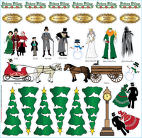 Dickens Village Tree Skirt Applique Bundle - Savings