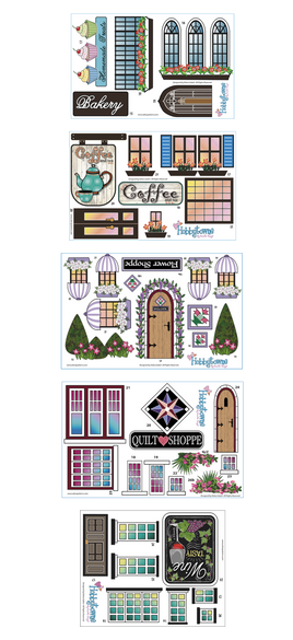 Extra Hobbytowne panel set for 5 appliques