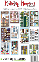 Extra Holiday Houses Applique panel component set