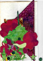Hollyhocks Basket Blooms Prefused Laser Kit