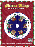 Dickens Village Tree Skirt Printed Panel Bundle - Savings