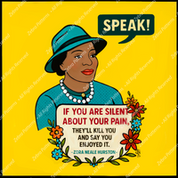 Zora Neale Hurston Women Quote Panel