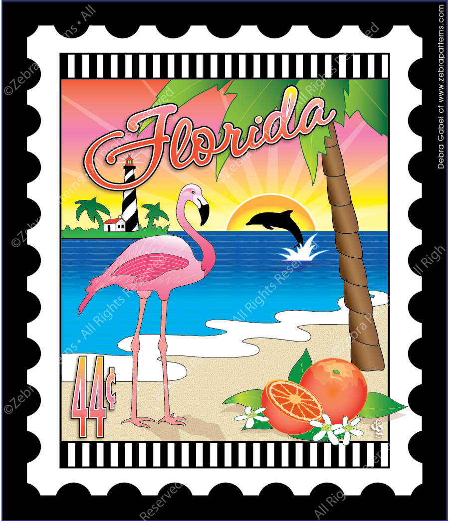 Florida Panel| Zebra Patterns