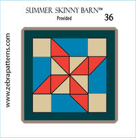 Summer Applique Skinny Barn