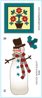Winter Applique Skinny Barn