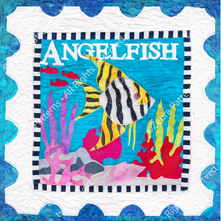 Angelfish Tile Pattern Angelfish Applique| Zebra Patterns