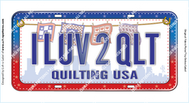 I LUV TO QUILT FabricPlate™