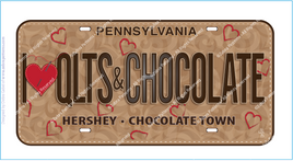 HERSHEY I ♥ QLTS & CHOCOLATE FabricPlate™