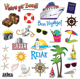 Cruisin' Printed Stickers Panel