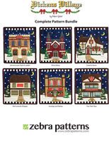 Dickens Village Tree Skirt Applique Bundle - Savings