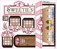 Extra Holiday Houses Applique panel component set