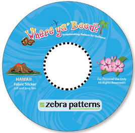 Hawaii Printable Stickers CD