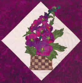 Hollyhocks Basket Blooms Prefused Laser Kit