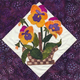 Pansy Basket Blooms Prefused Laser Kit