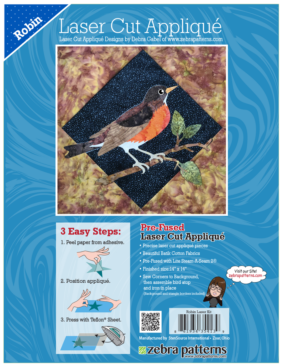 Robin Laser Cut Kit| Zebra Patterns