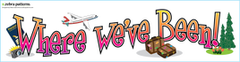 Where We've Been! 7" x 28" Banner