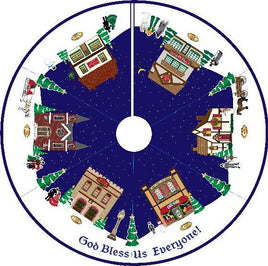 Dickens Village Tree Skirt Applique